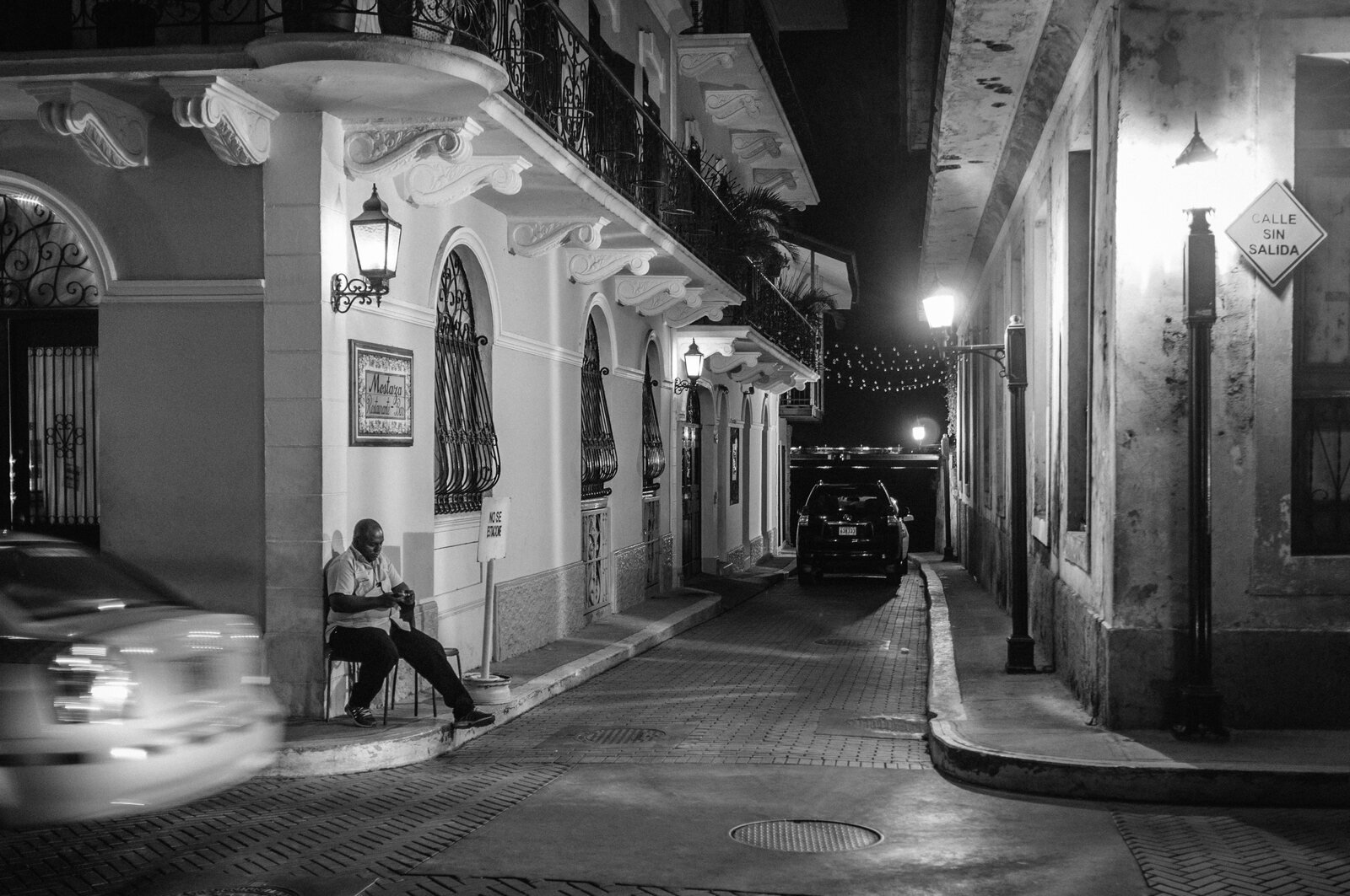 Casco Viejo at night, Panama City